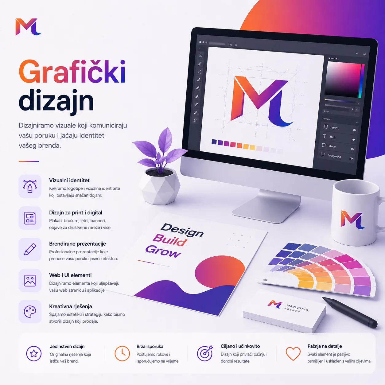 Grafički dizajn — logo, brand, marketing materijali u Bosni i Hercegovini — macido tim